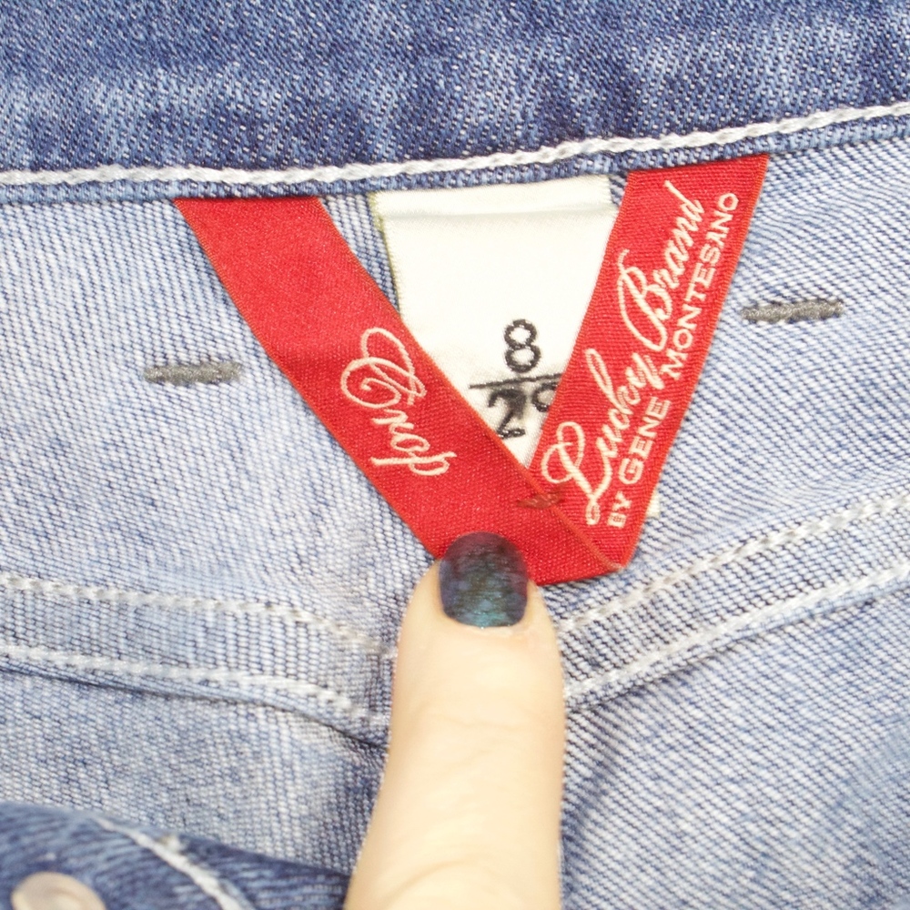 Lucky Brand Crop Jeans Size 8 - Picture 4 of 8